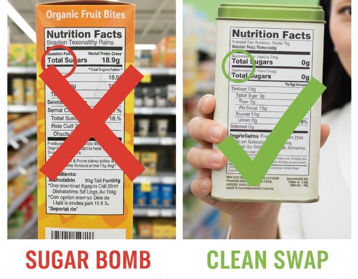 Label Detective: Sugar Bomb vs Clean Swap Comparison