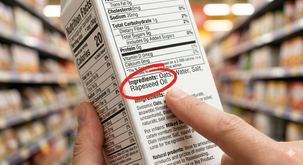 Inflammatory Seed Oils in Oat Milk Labels