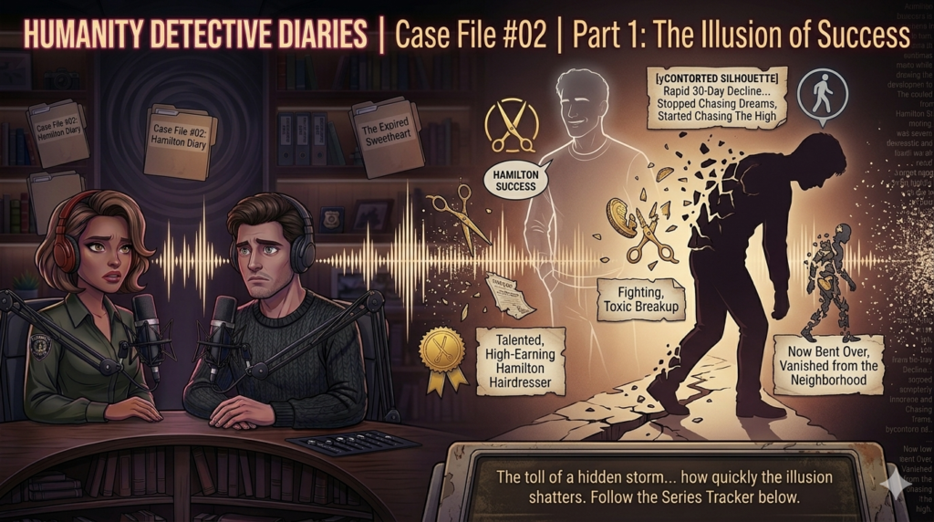 Chasing the High case file infographic for the Humanity Detective Diaries blog post
