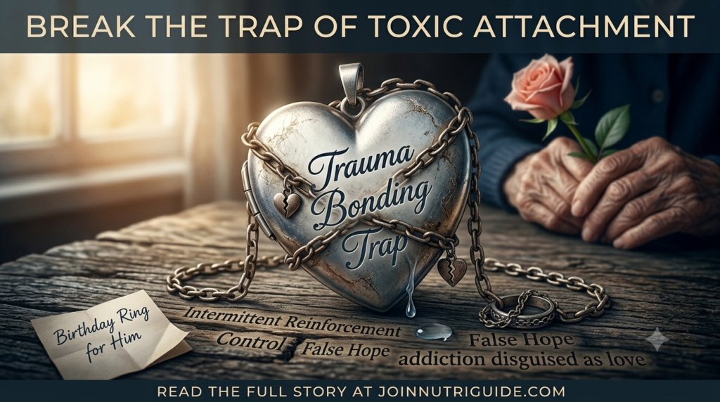 An older man reflecting on a toxic trauma bonding relationship